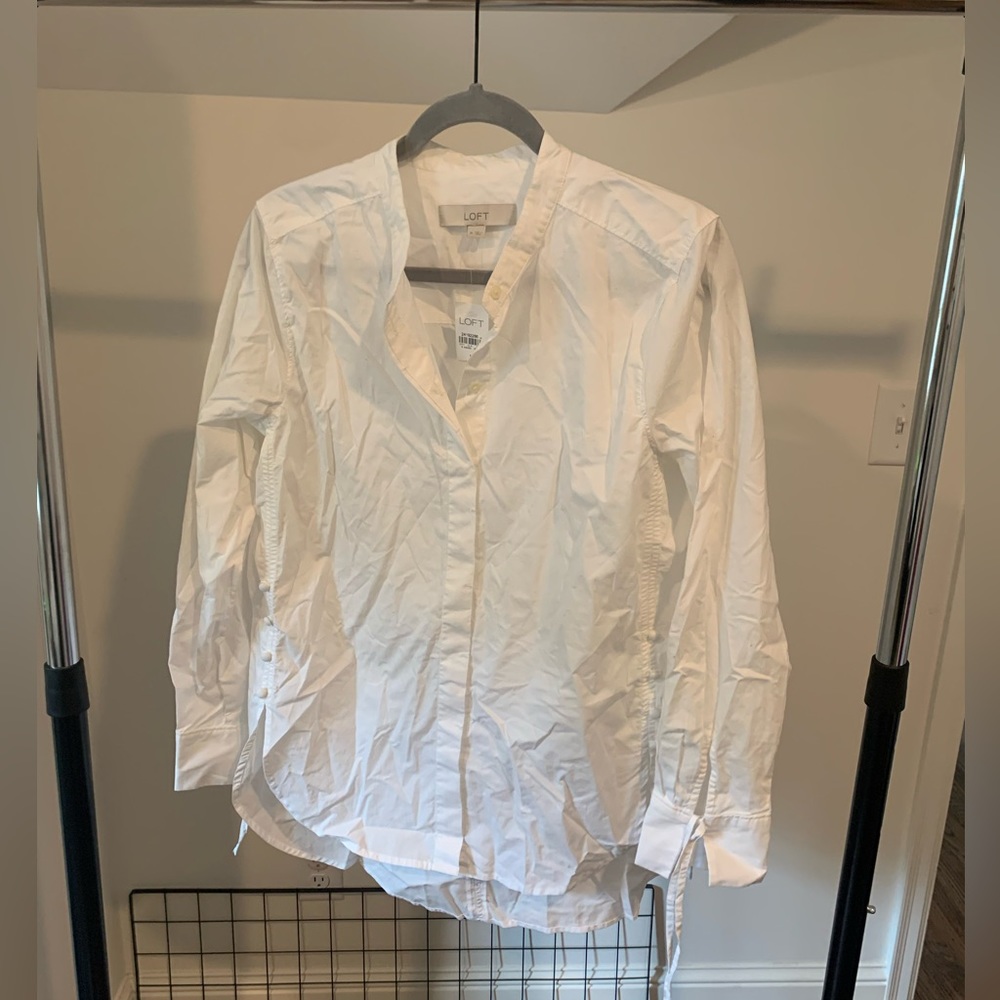 Loft White Button Down